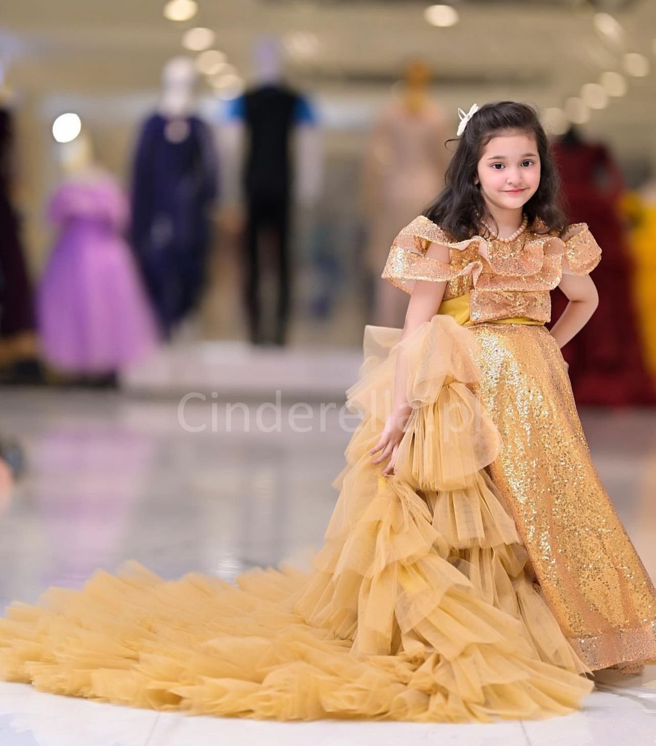 Gold sale cinderella dress