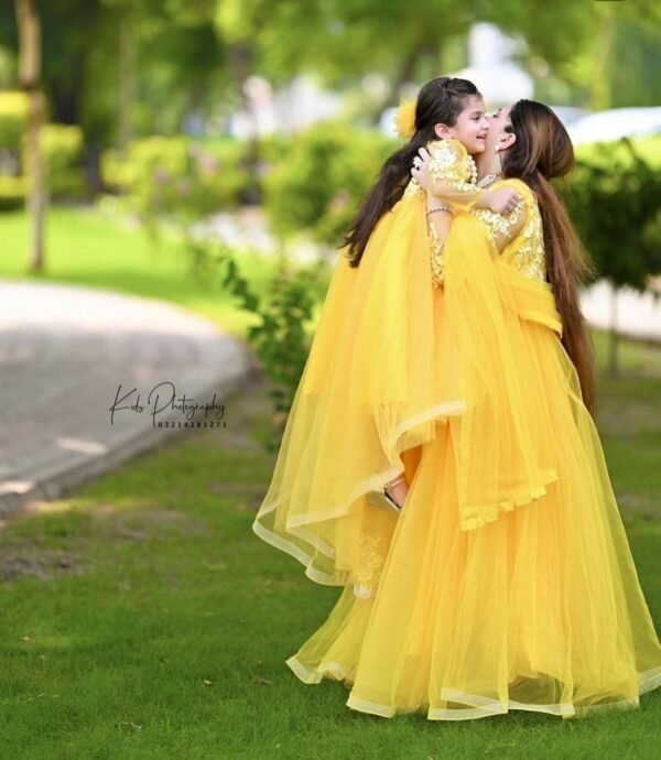 yellow milky dress