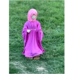 lilac shades pearl abaya - Image 5