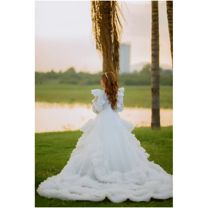 White Bridal Dress - Image 9