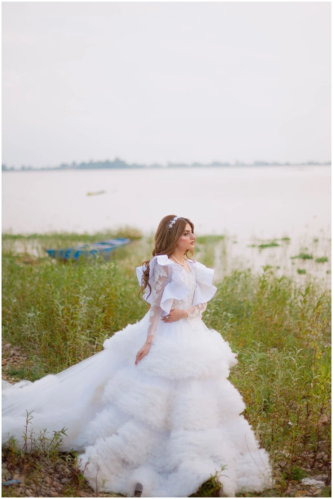WhatsApp-Image-2023-11-09-at-7.30.17-PM.jpeg White Bridal Dress - Image 7