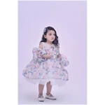 Printed glamour in white