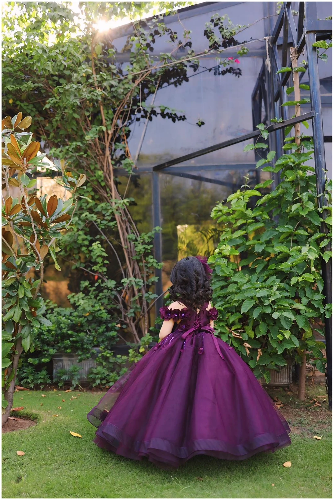 2682cf7d-a7f8-496f-aeaf-1a5e7308a2fa Tulle Princess Gown in plum - Image 3