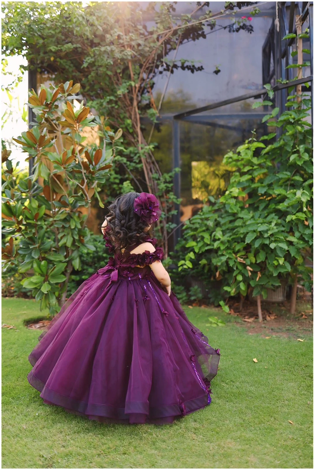 WhatsApp Image 2025-10-23 at 12.23.35 AM Tulle Princess Gown in plum - Image 6