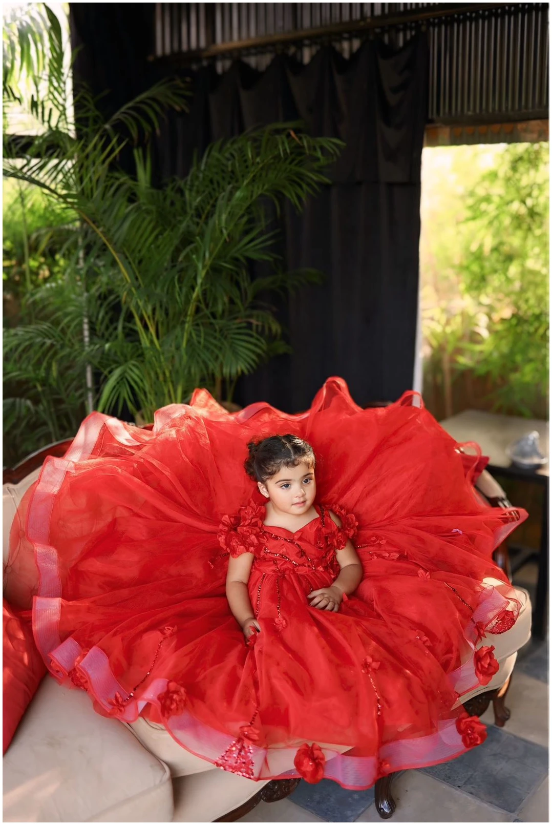 WhatsApp Image 2025-10-23 at 12.32.38 AM Tulle Princess Gown in Red - Image 3