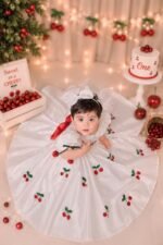 Cherry Blossom Princess Dress 🍒🤍