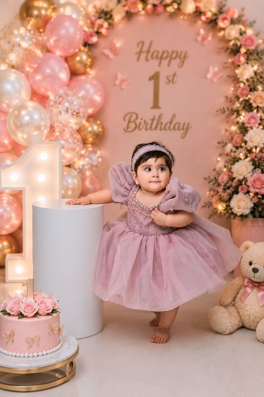 Rosy Princess Tulle Dress