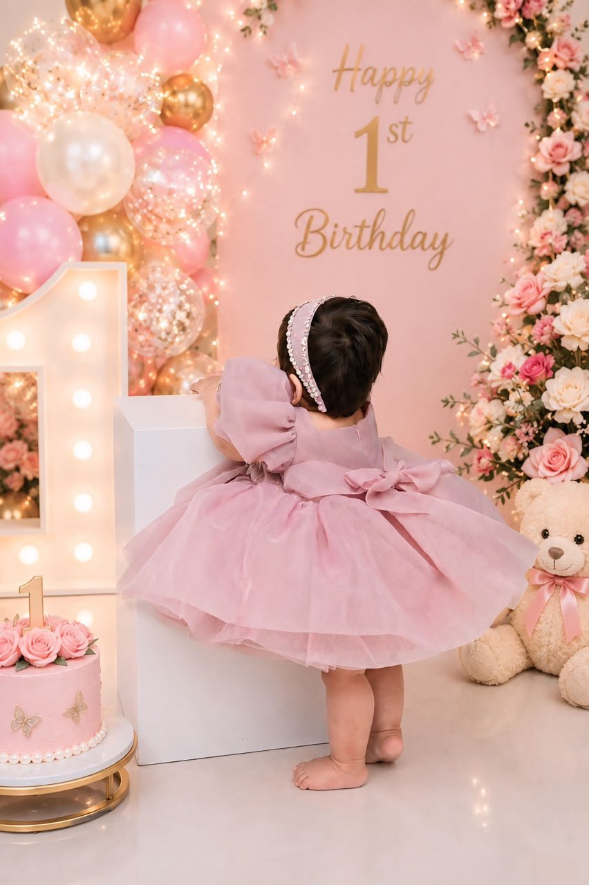 Rosy Princess Tulle Dress