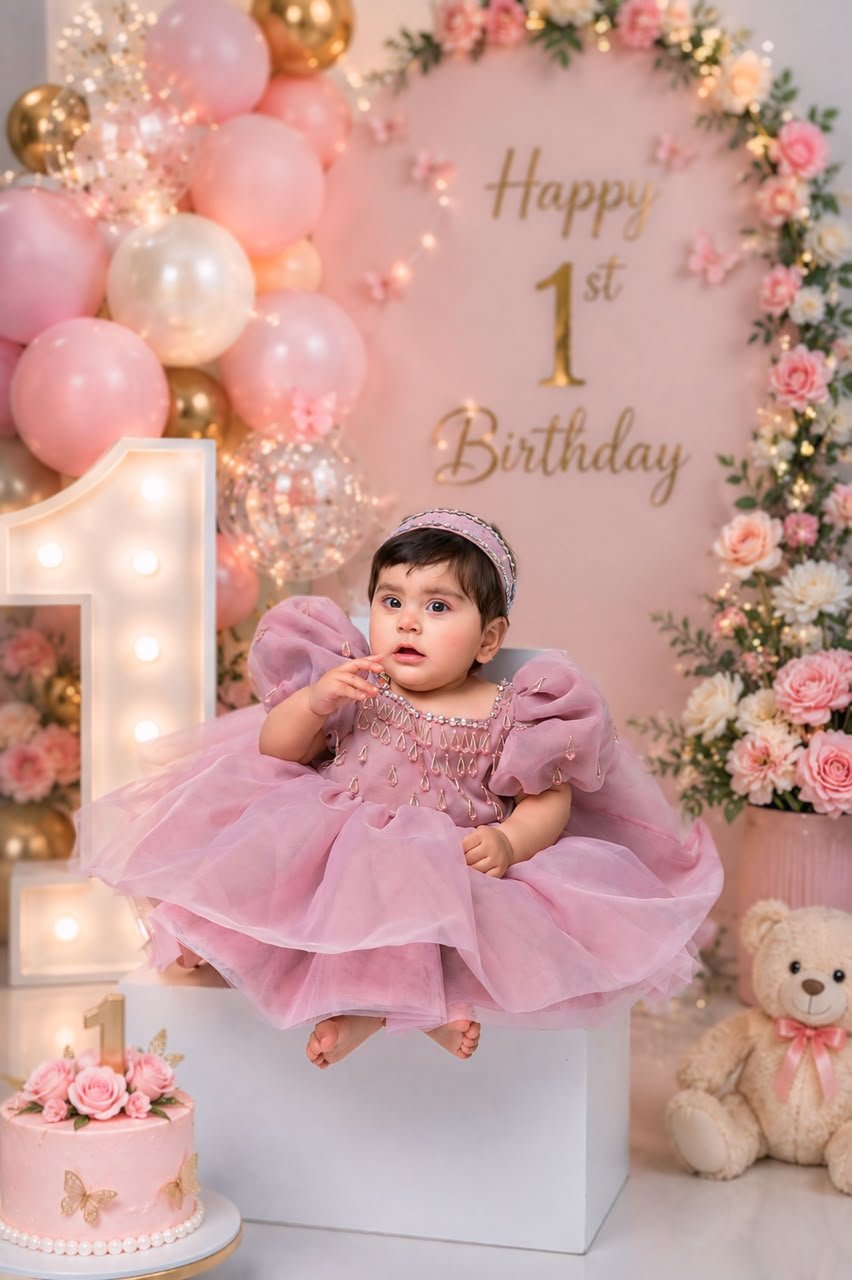 Rosy Princess Tulle Dress