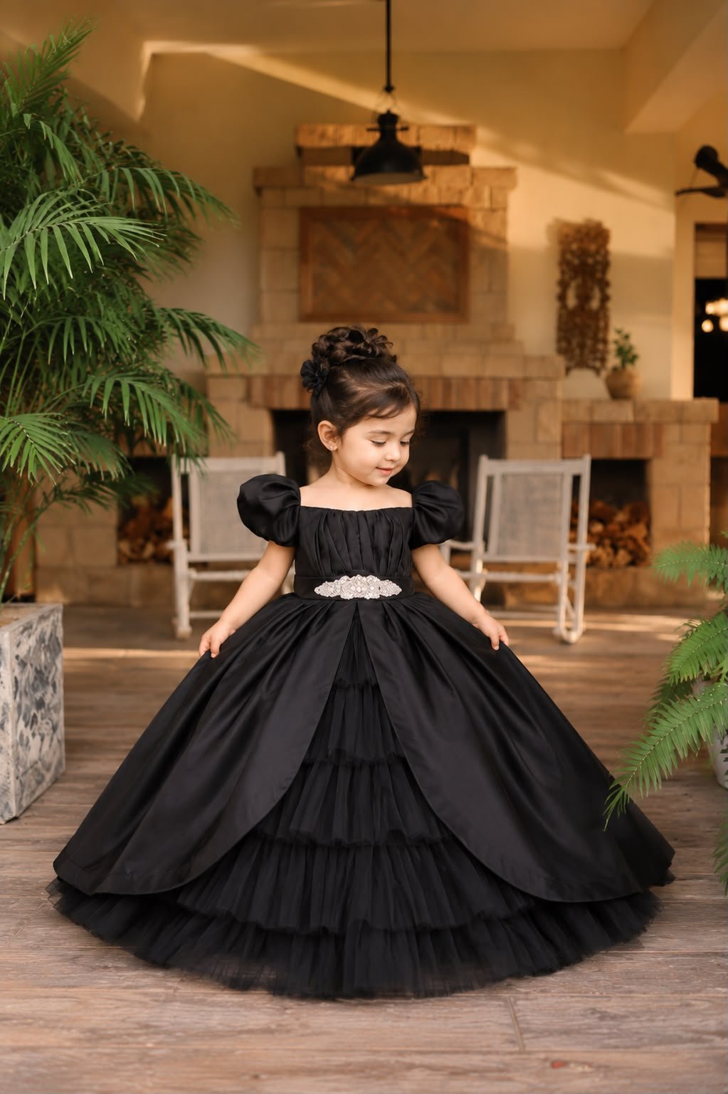Ruffle Of Grace in Black