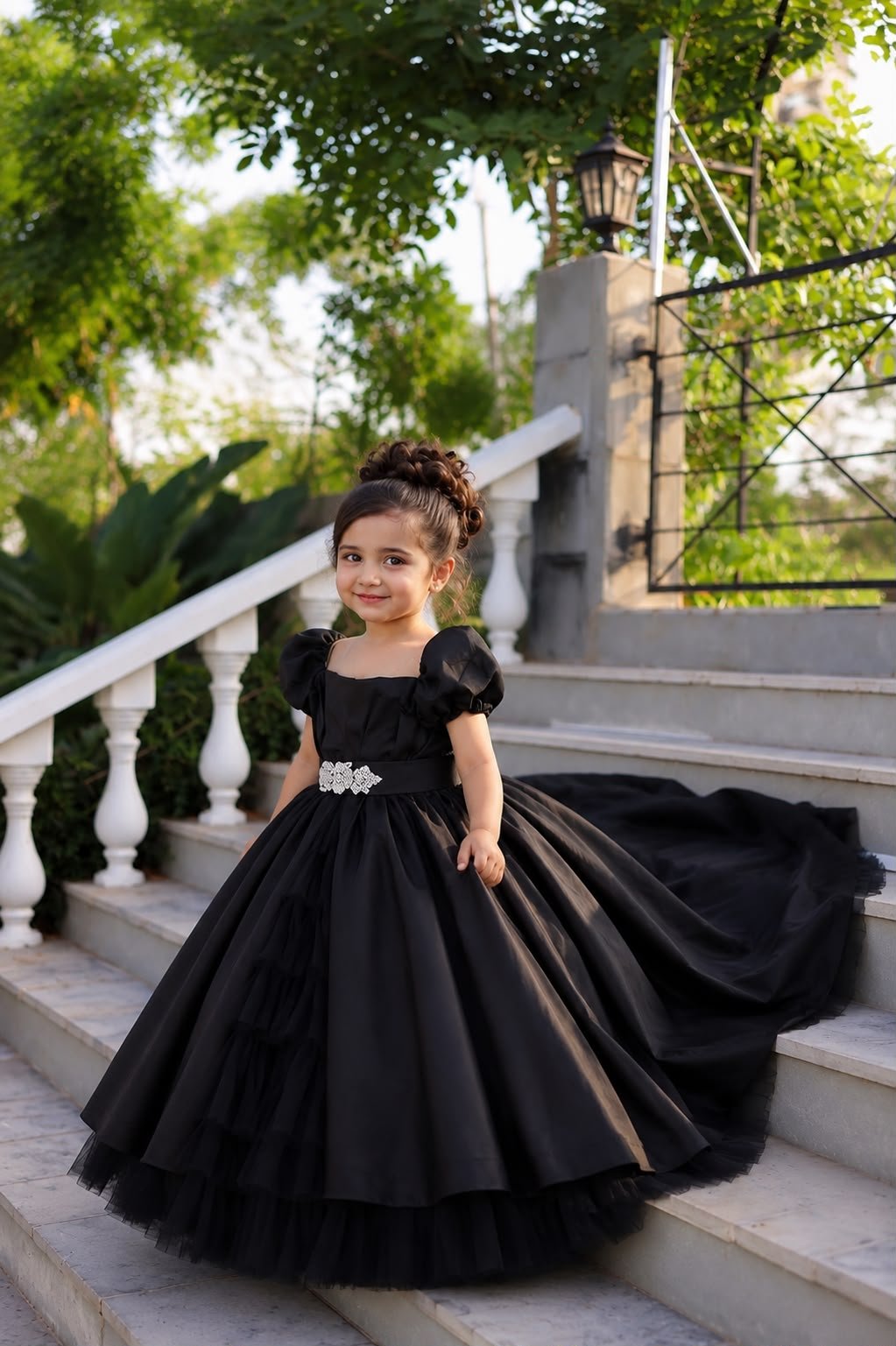 Ruffle Of Grace in Black