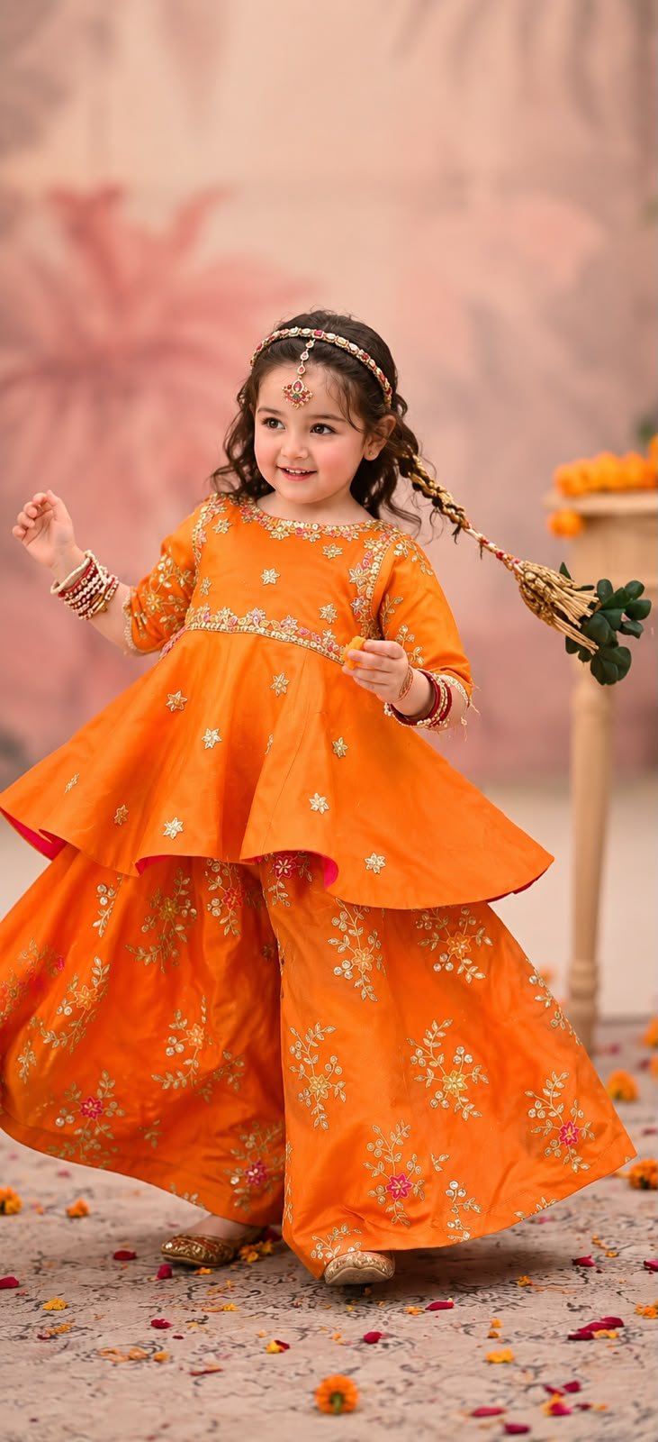 Orange Phoolkari