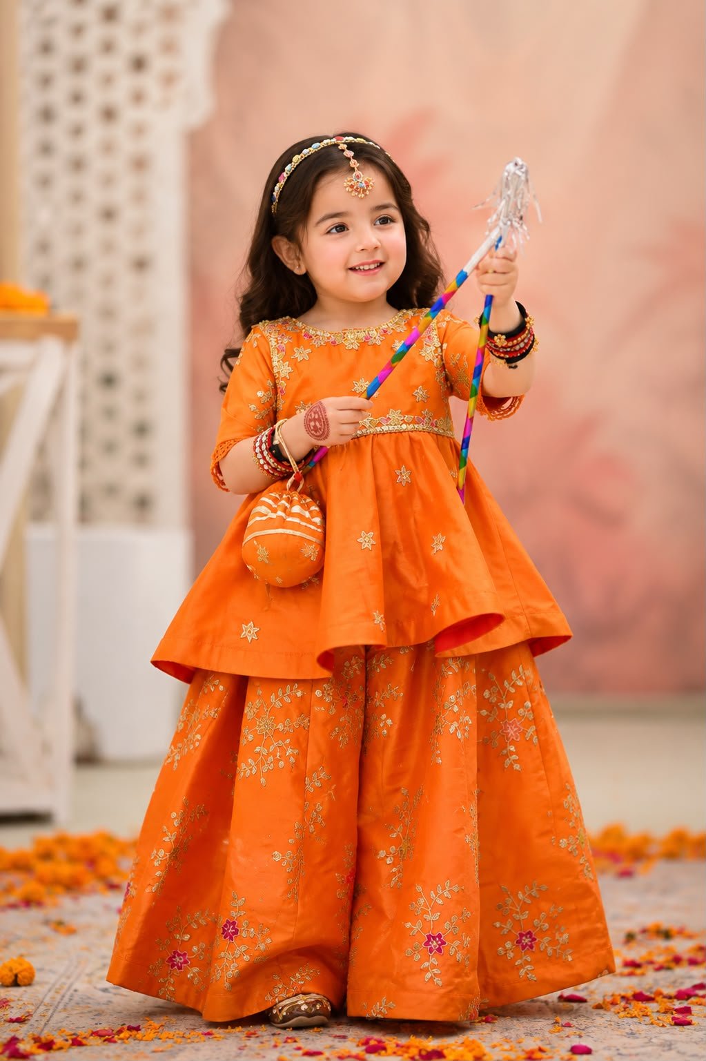 Orange Phoolkari