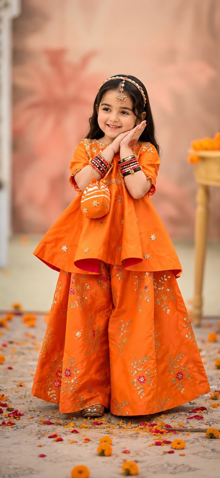Orange Phoolkari